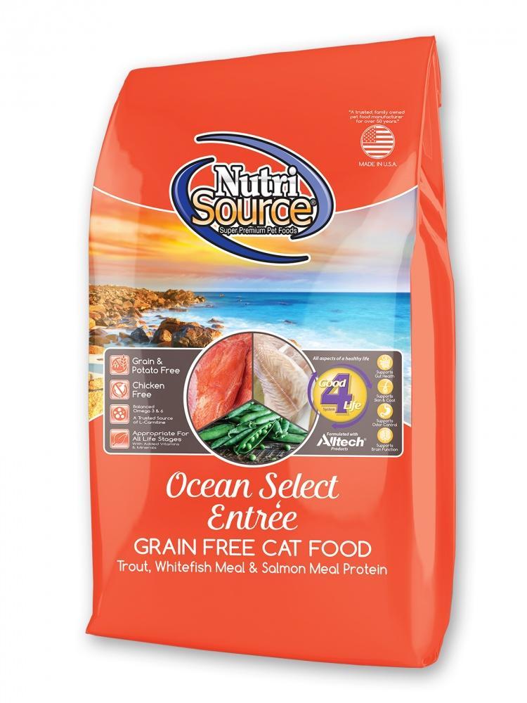 NutriSource Grain Free Ocean Select Entree Dry Cat Food Newport