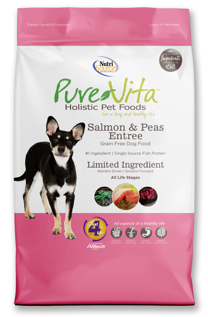 Nutrisource Purevita Salmon Peas Entree Dog Food Newport MI Flat Rock MI Monroe MI Lambertville MI Masserants Feed and Grain