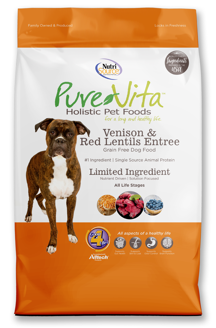 Nutrisource Purevita Venison Red Lentils Entree Dog Food Newport MI Flat Rock MI Monroe MI Lambertville MI Masserants Feed and Grain