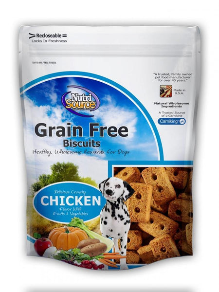 NutriSource Grain Free Chicken Biscuits Dog Treats Newport MI Flat Rock MI Monroe MI Lambertville MI Masserants Feed and Grain