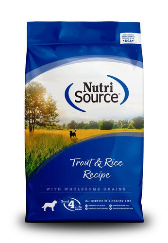NutriSource Trout Brown Rice Recipe Dry Dog Food Newport, MI