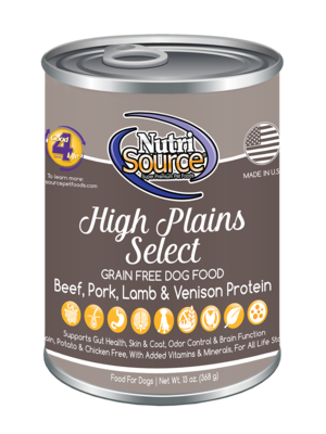 NutriSource Grain Free Woodlands Select Canned Dog Food