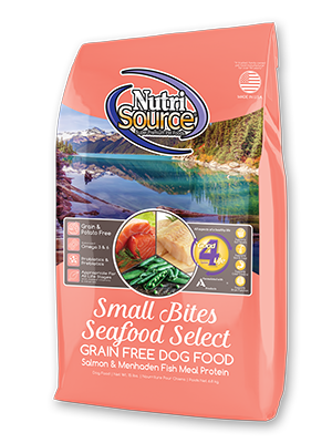 NutriSource Grain Free Small Bites Seafood Select Dry Dog Food