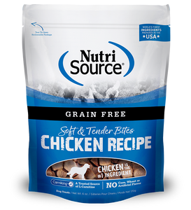 NutriSource Grain-Free Chicken Bites Dry Dog Treat