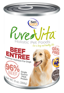 Nutrisource PureVita Grain Free Real Beef Entree Canned Dog Food