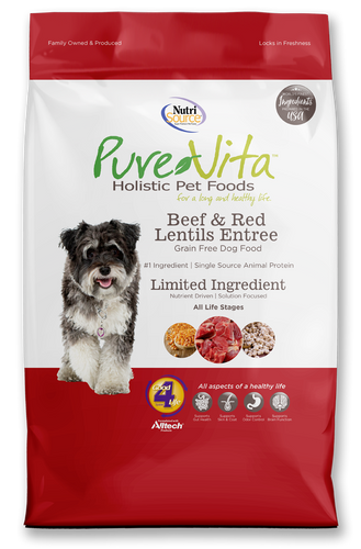 Nutrisource Purevita Beef Red Lentils Entree Dog Food Newport MI Flat Rock MI Monroe MI Lambertville MI Masserants Feed and Grain