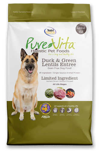 Nutrisource Purevita Duck & Green Lentils Entrée Dog Food